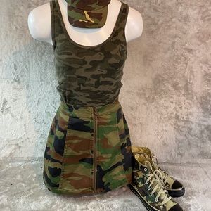 Camo Mini Skirt